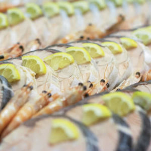 Les fins gourmets_terrine de poisson_crevettes_buffet