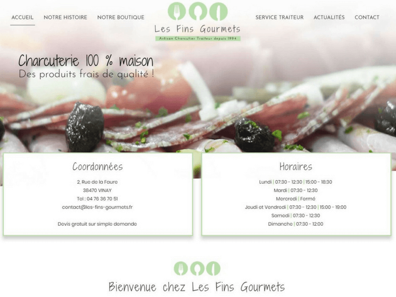 Les Fins Gourmets_Isère_nouveau site internet_Traiteur charcutier